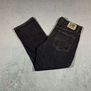 Vintage 90’s Roglins Jeans Black Denim Jeans Men’s Size 38x30 Straight Fit #1695